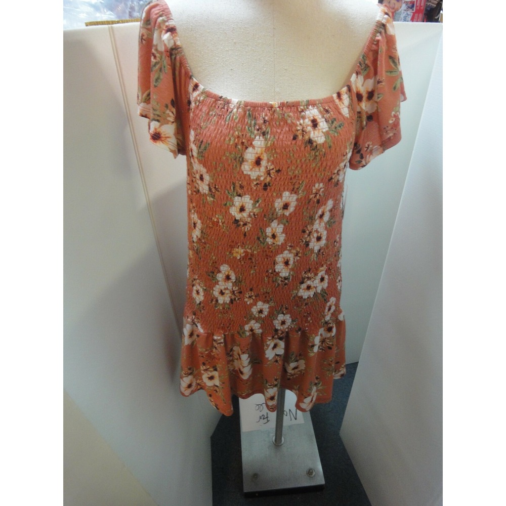 Full circle trends with love juniors XL flower off shoulder dress NWT